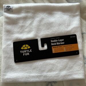 Turtle Fur White Double-Layer Neck Warmer